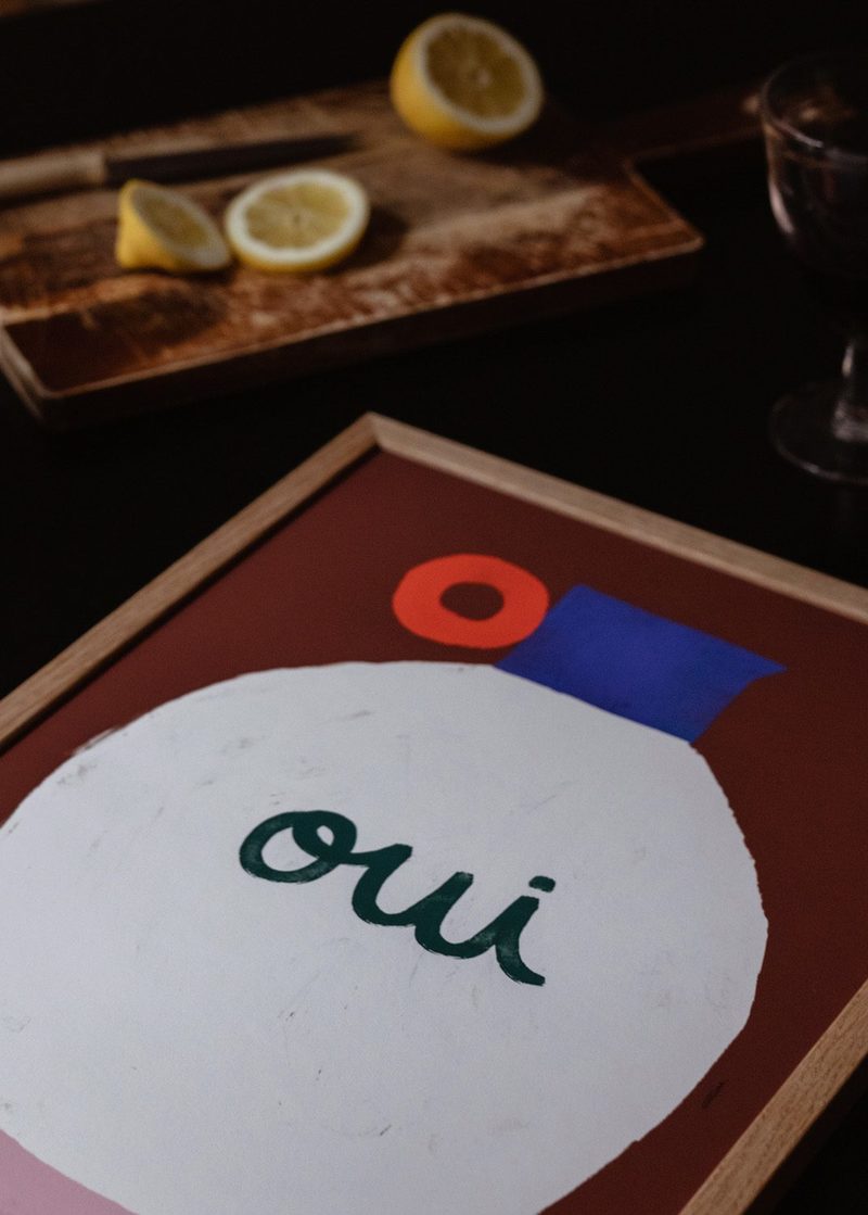 An Artful Life Matias Larrain Vase Oui Frame - Print