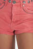 One Teaspoon Studded Bandits Short - Coral - Thumbnail 5