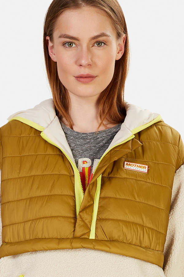 Mother Denim The Sher-Puff Zip Pullover 