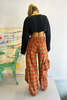 Collina Strada Lawn Cargo Pants - Orange Plaid - Thumbnail 2