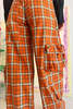 Collina Strada Lawn Cargo Pants - Orange Plaid - Thumbnail 3