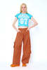 Collina Strada Lawn Cargo Pants - Orange Plaid - Thumbnail 9