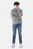 V::Room Heather Fleece Hoodie - Grey/Black - Thumbnail 5