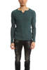 V::Room Vintage Slit Neck LS -  Green Ink - Thumbnail 1