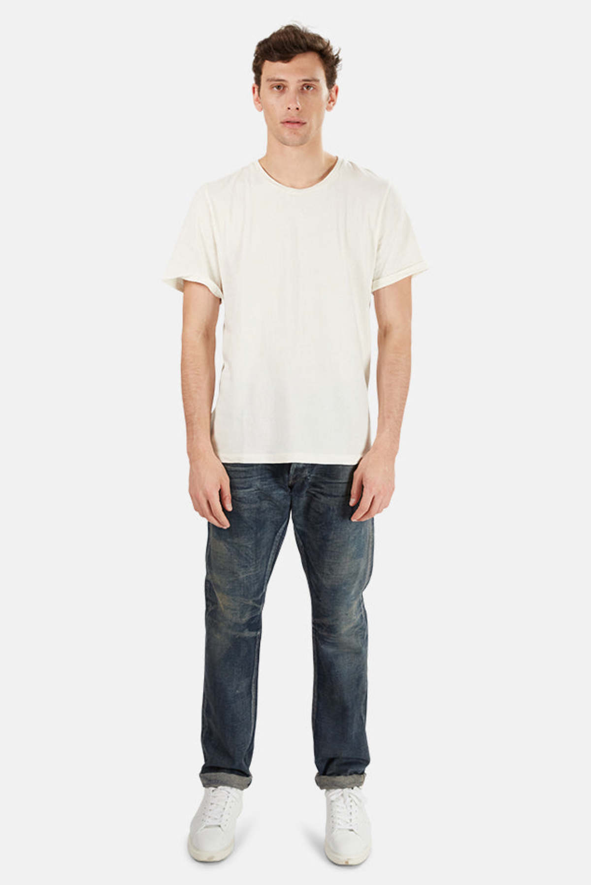 Blue&Cream Vintage Wash JEAN - Blue - Image 1 of 5