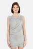 Wayne Ruched Dress - Grey - Thumbnail 1