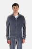 Wheelers.V Nosta Velour Jacket - Smoke Royal - Thumbnail 1