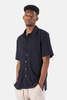 Wheelers.V Short Sleeve Pique Shirt - Newport Navy - Thumbnail 2