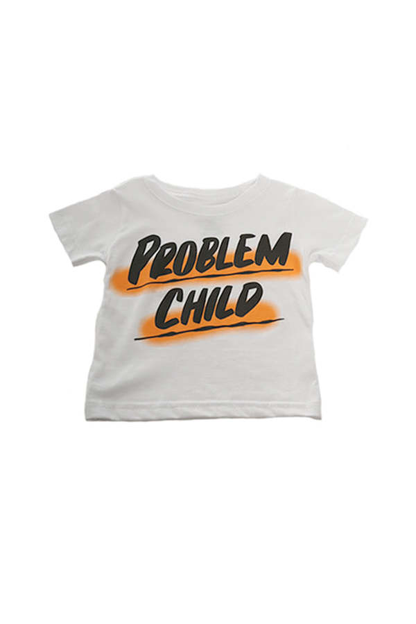 Kids Baron Von Fancy Problem Child Tee - White