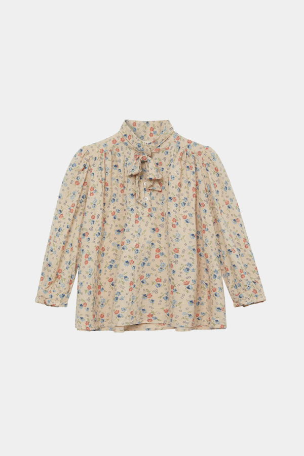 KIDS Caramel Folsom Blouse - Ditsy Floral