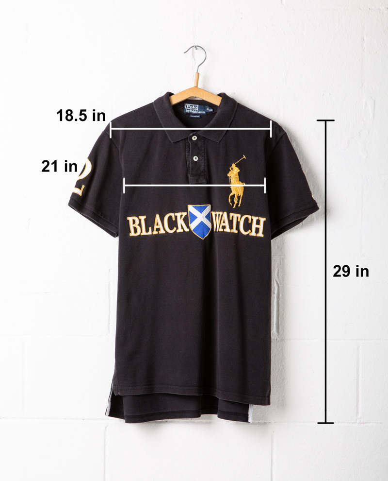 POLO RALPH LAUREN BLACKWATCH ビッグポニー Polo Ralph Lauren Watch Big Pony Polo - black | Garmentory
