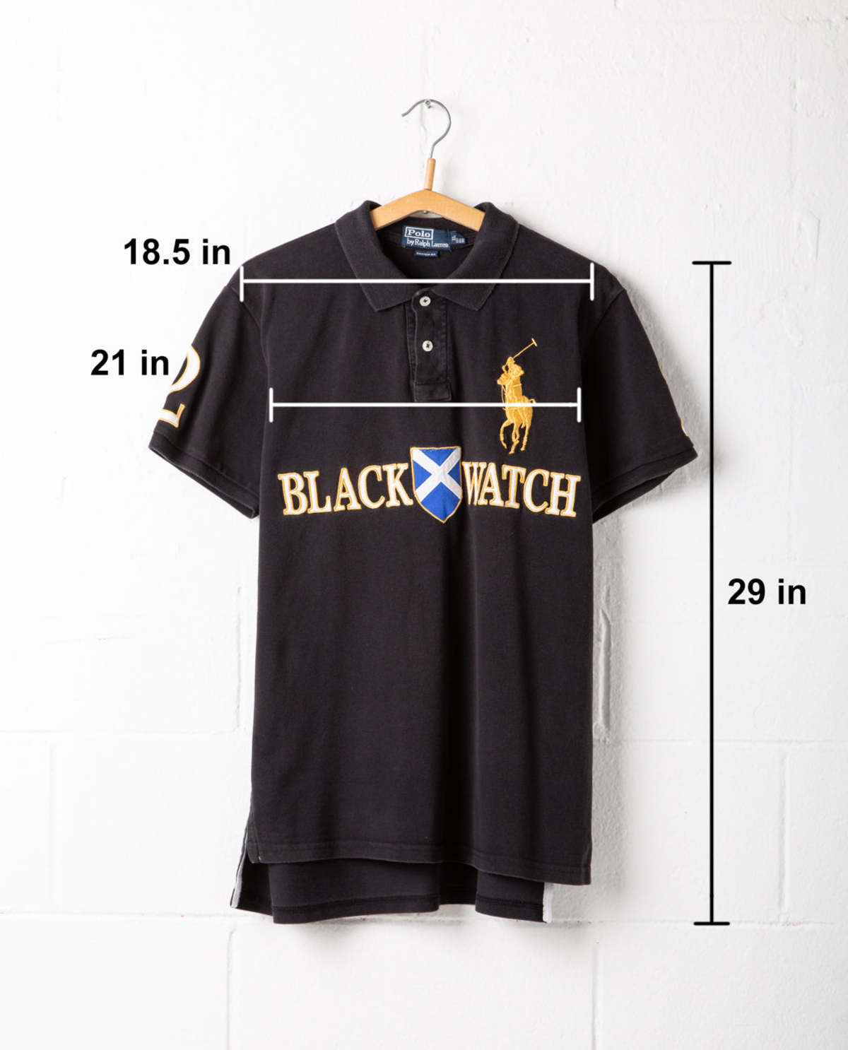 POLO RALPH LAUREN BLACKWATCH ビッグポニー Polo Ralph Lauren Watch Big Pony Polo - black | Garmentory