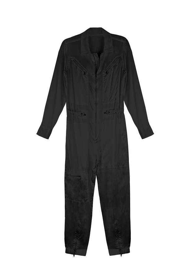 KES Stag Horn Jumpsuit Black Garmentory