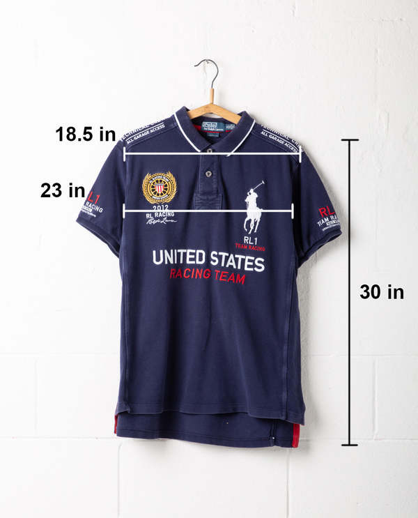 Polo Ralph Lauren Big Pony US Racing Polo - Navy | Garmentory