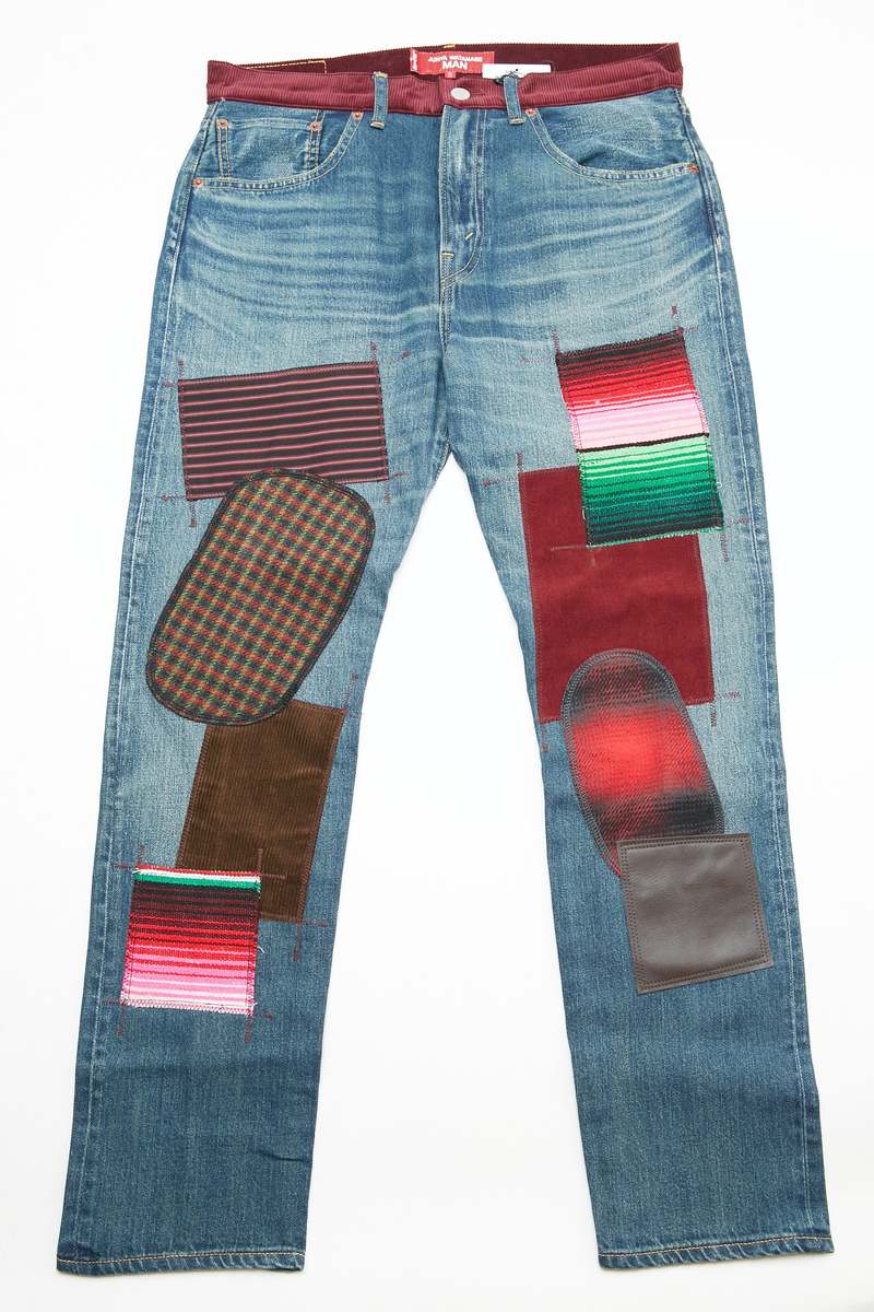 ★Wai Kei★ Cut line color denim mint YK22HSPT01 Cutting line color denim - WaiKei | 60% - Asian Fashion