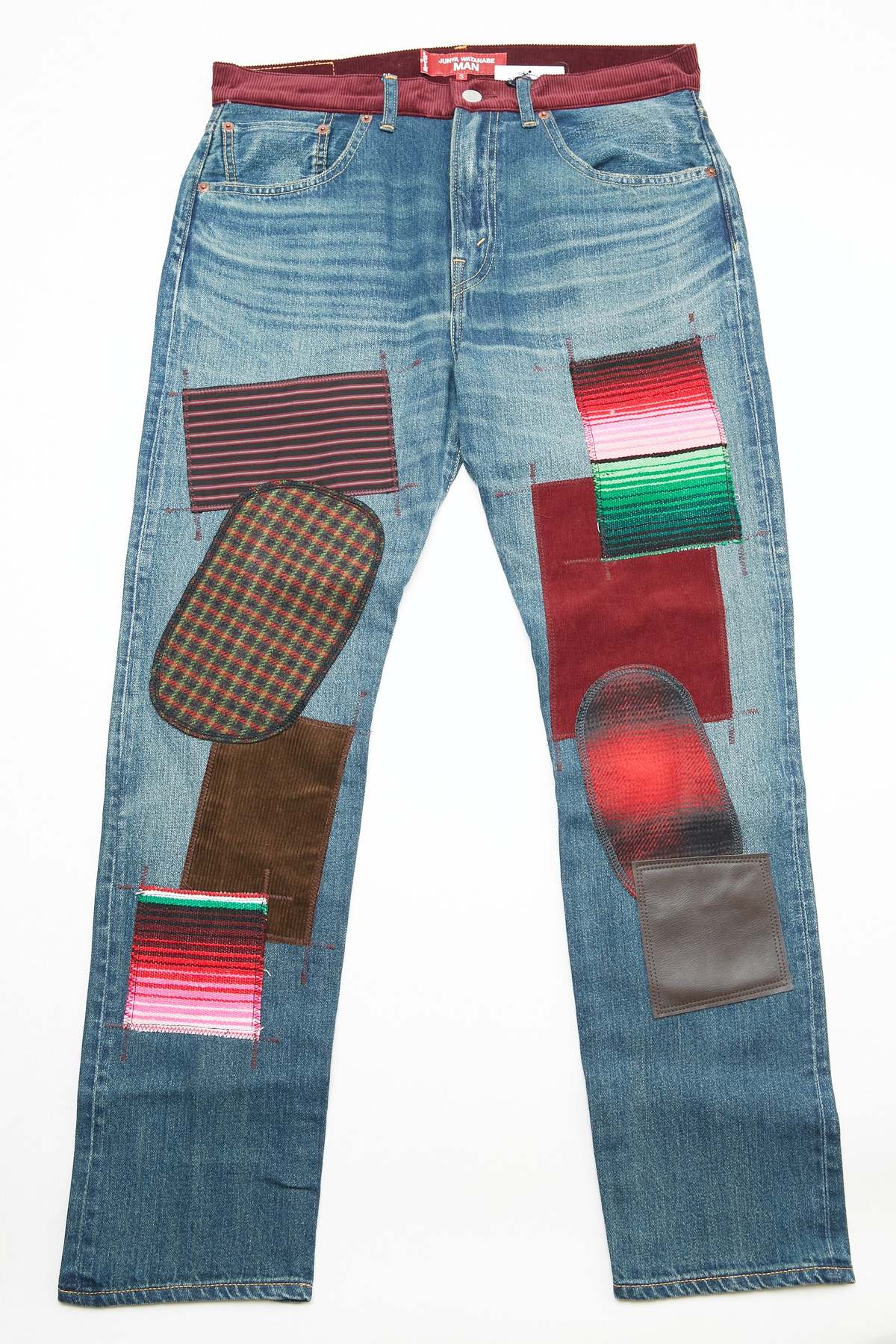 JUNYA WATANABE MAN cotton selvedge denim garment treated x