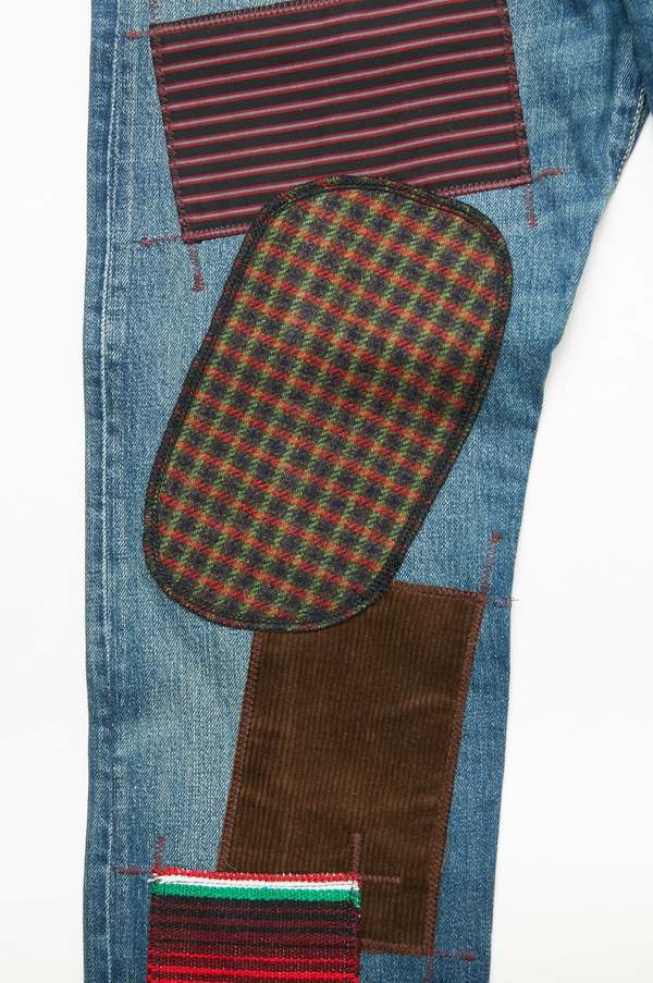 JUNYA WATANABE MAN Cotton Selvedge Denim x Multi Fabrics Mix