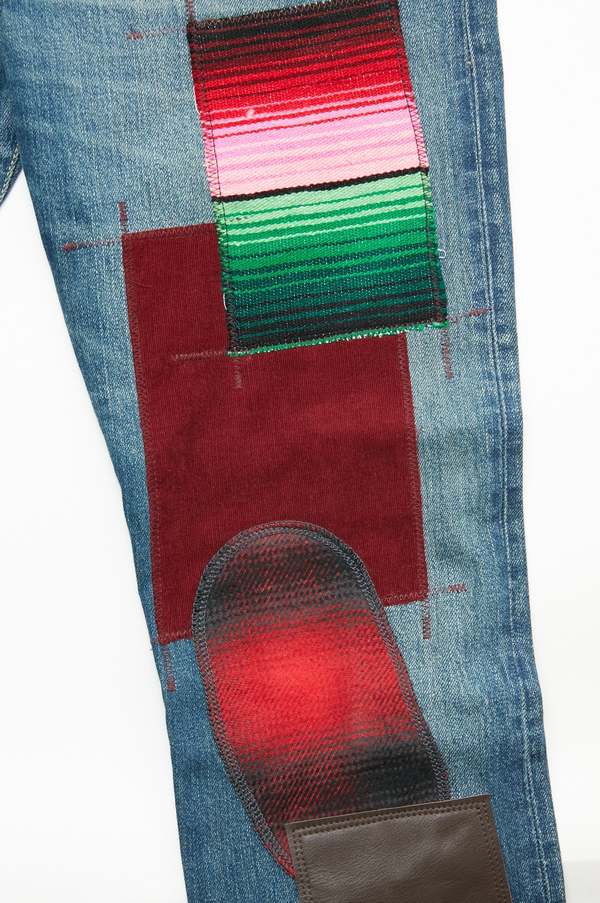 JUNYA WATANABE MAN Cotton Selvedge Denim x Multi Fabrics Mix