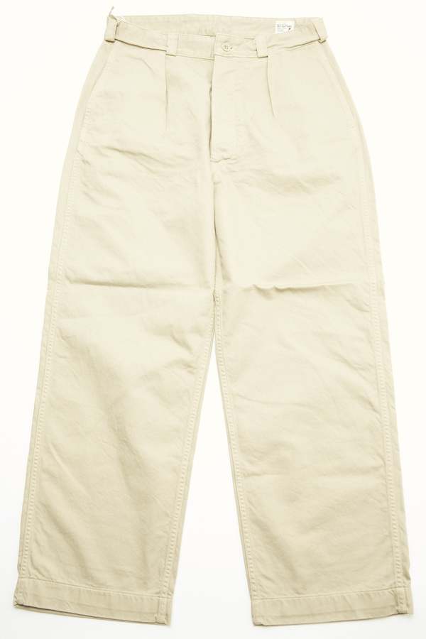 orSlow M-52 Wide Fit French Army Trouser - Sand Beige | Garmentory