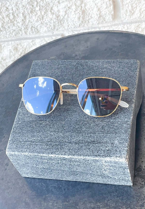 Krewe Banks Frames - 18k Titanium Mirror Polarized | Garmentory display picture 2