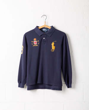 Vintage Polo Ralph Lauren Mercer Club Polo - Navy | Garmentory