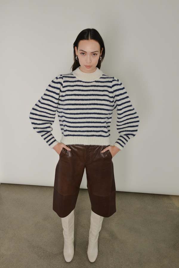 Eleven Six Kate Stripe Sweater - Blue/White