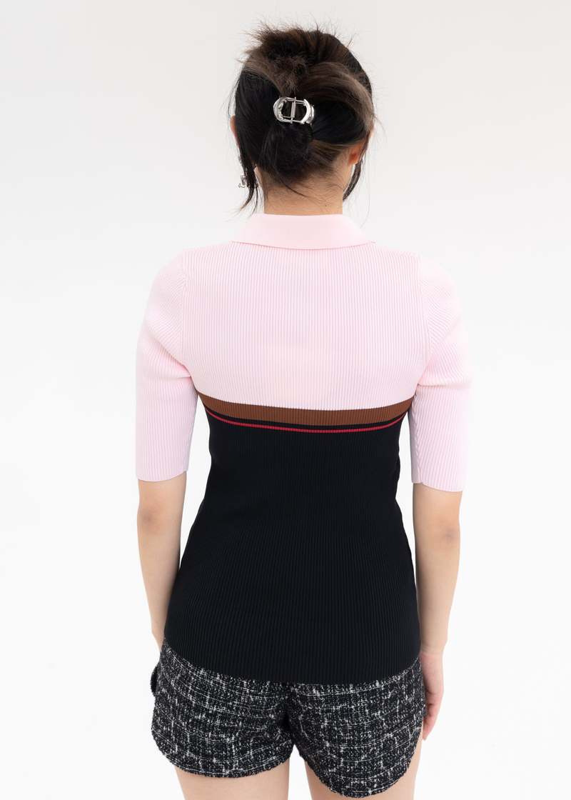 ゆきち　プロフ必須でお願いします ※MINI KNIT POLO TOP FUJITO】Short Sleeve Knit Tops | 藤巻百貨店