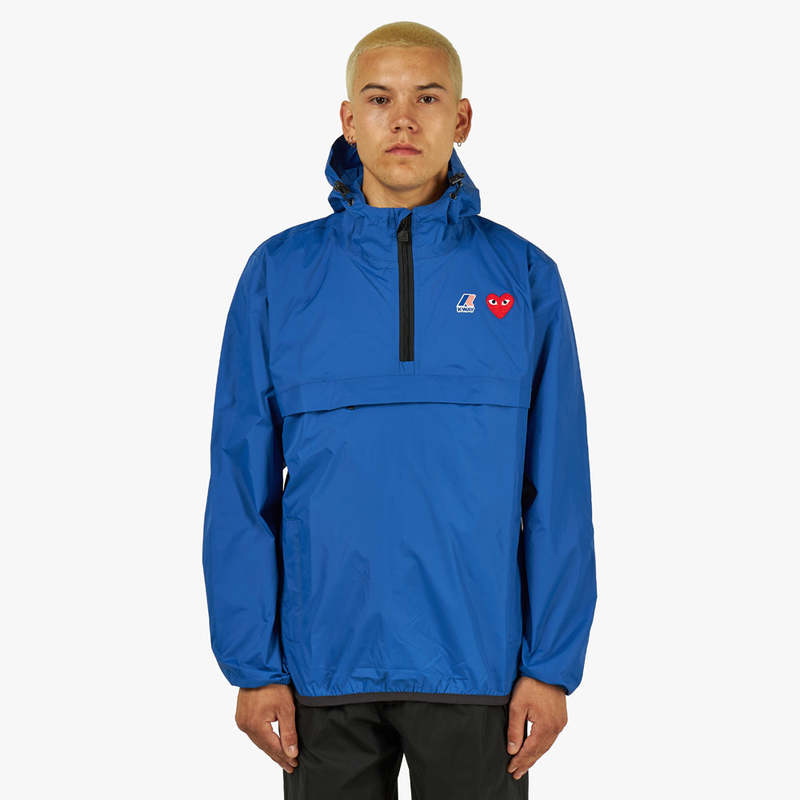 COMME des GARÇONS PLAY x K-Way Half Zip Hoodie sweater