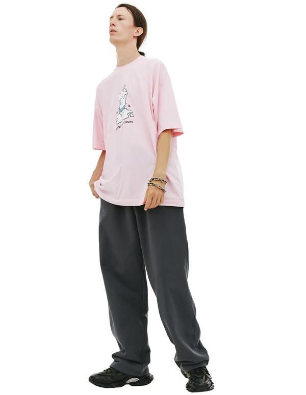 VETEMENTS cotton t-shirt Pink Garmentory