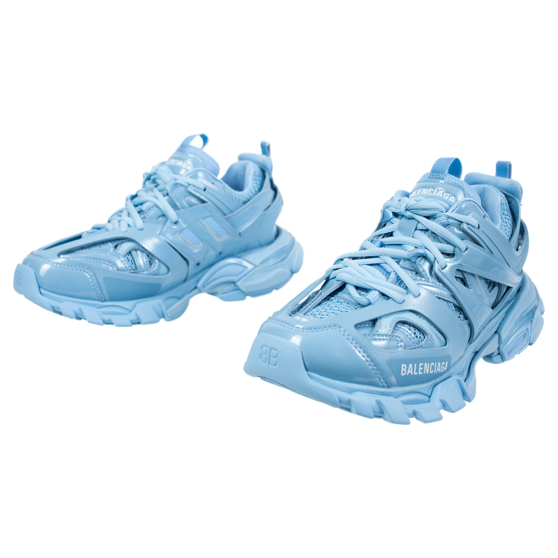 【送料&関税込】Balenciaga Light Blue Acetate Turbo Rectangl Balenciaga Track sneakers - metallic Indigo | Garmentory