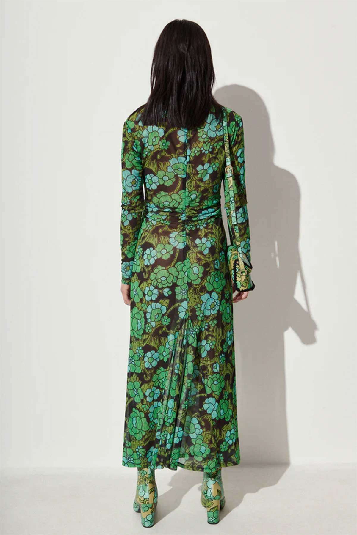 Rachel Comey Surveillance Dress - Black/Green Floral