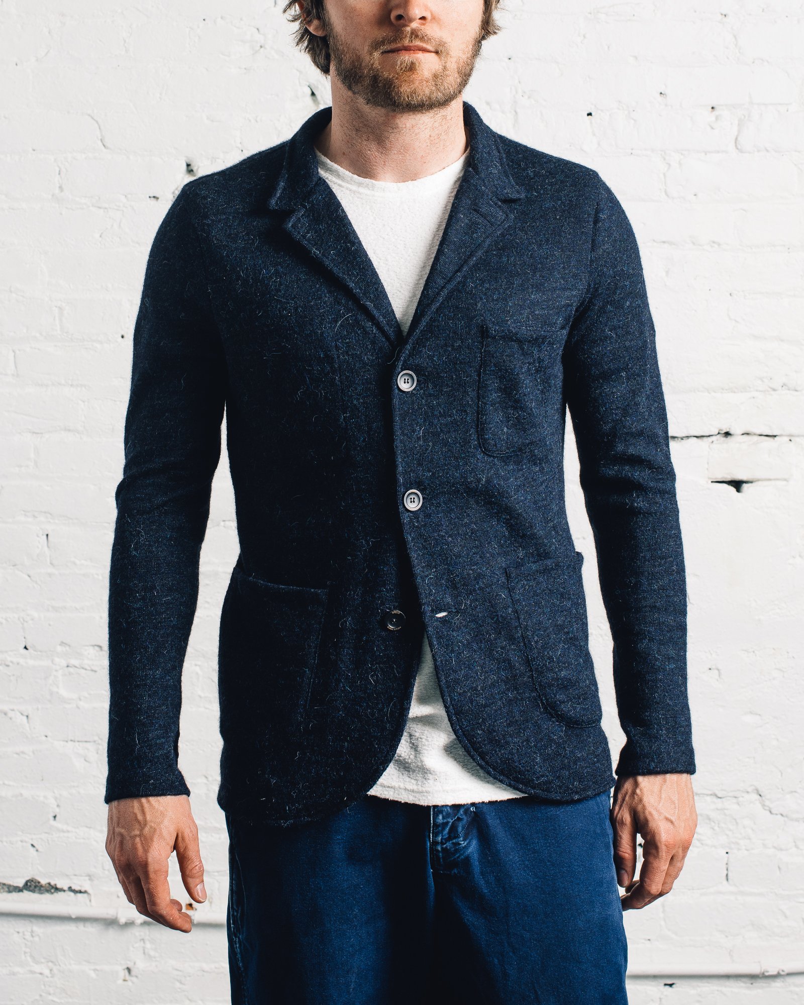 Apolis Lightweight Alpaca Blazer Navy Garmentory