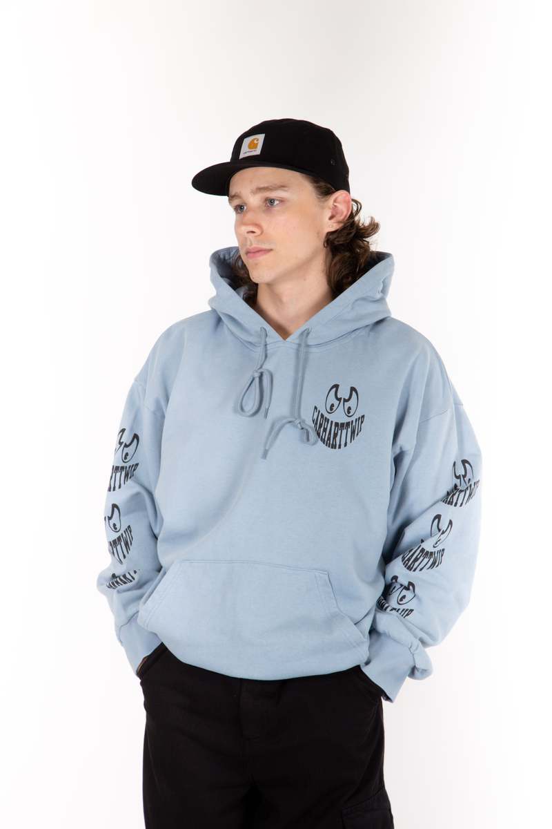 CARHARTT WIP Hooded Grin Sweatshirt - Frosted Blue | Garmentory