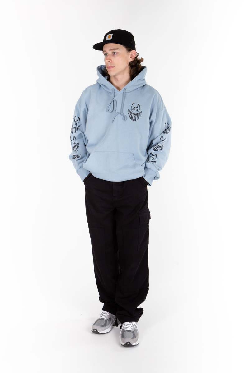 CARHARTT WIP Hooded Grin Sweatshirt - Frosted Blue | Garmentory