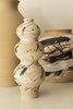 K M by L A N G E KOREAN BUNCHEONG 3 TIERED VASE - Cream - Thumbnail 1
