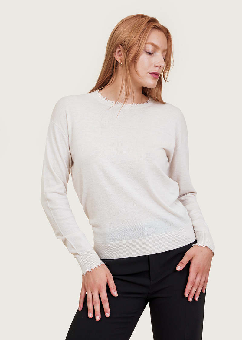 FILIPPA K 売れ筋商品|||フィリッパコー Tシャツ トップス レディース Tops White Filippa K Frayed R-Neck Top - Ivory | Garmentory