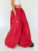 Vintage Melissa Wide Leg Parachute Pants - Poppy - Thumbnail 4