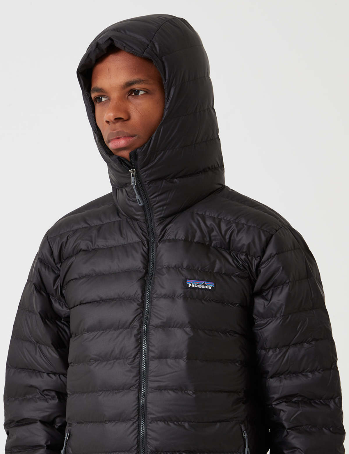 Patagonia Down Sweater Hooded Jacket Black Garmentory