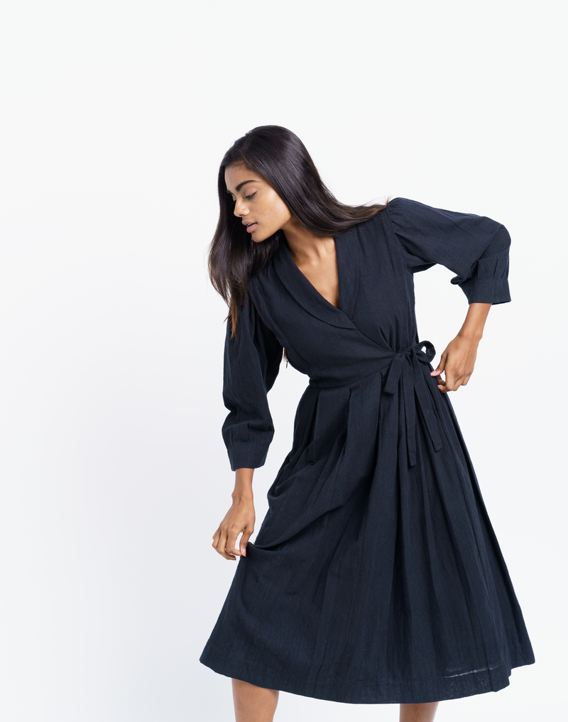 world-of-crow-iconic-wrap-around-midi-dress-black-garmentory