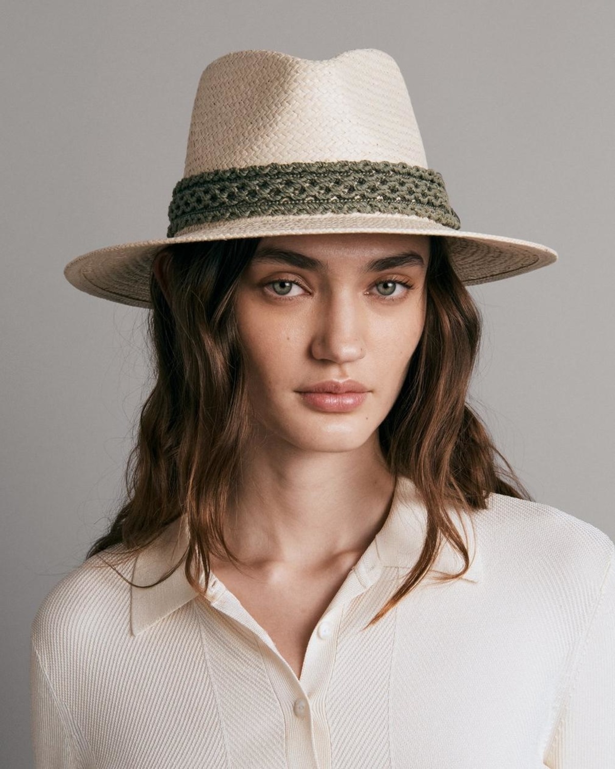Rag & Bone Packable Fedora Net Band - Natural | Garmentory display picture 1