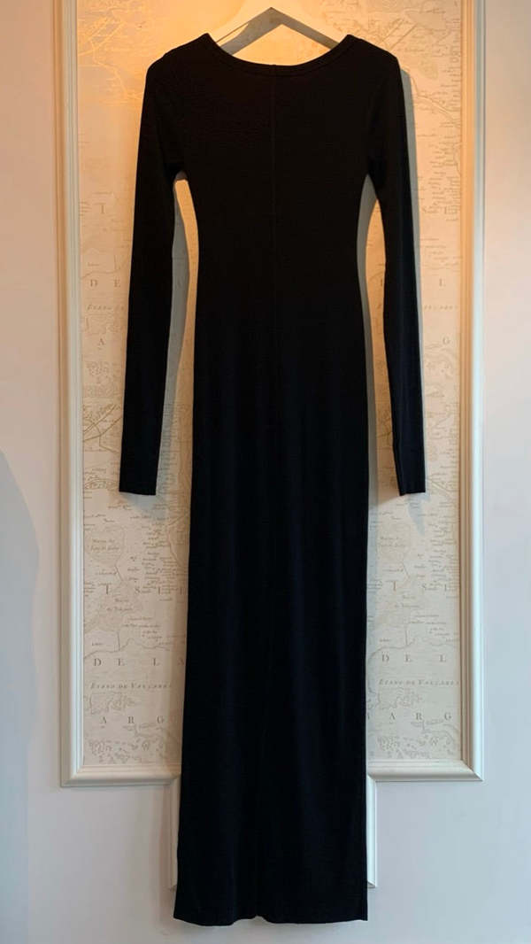 ワンピース ETERNE FW25 LONG SLEEGE CREW NECK MAXI DRESS (CB021 BLK) ETERNE~ Long sleeve crew maxi dress CB021 | RELAX HAMPTON