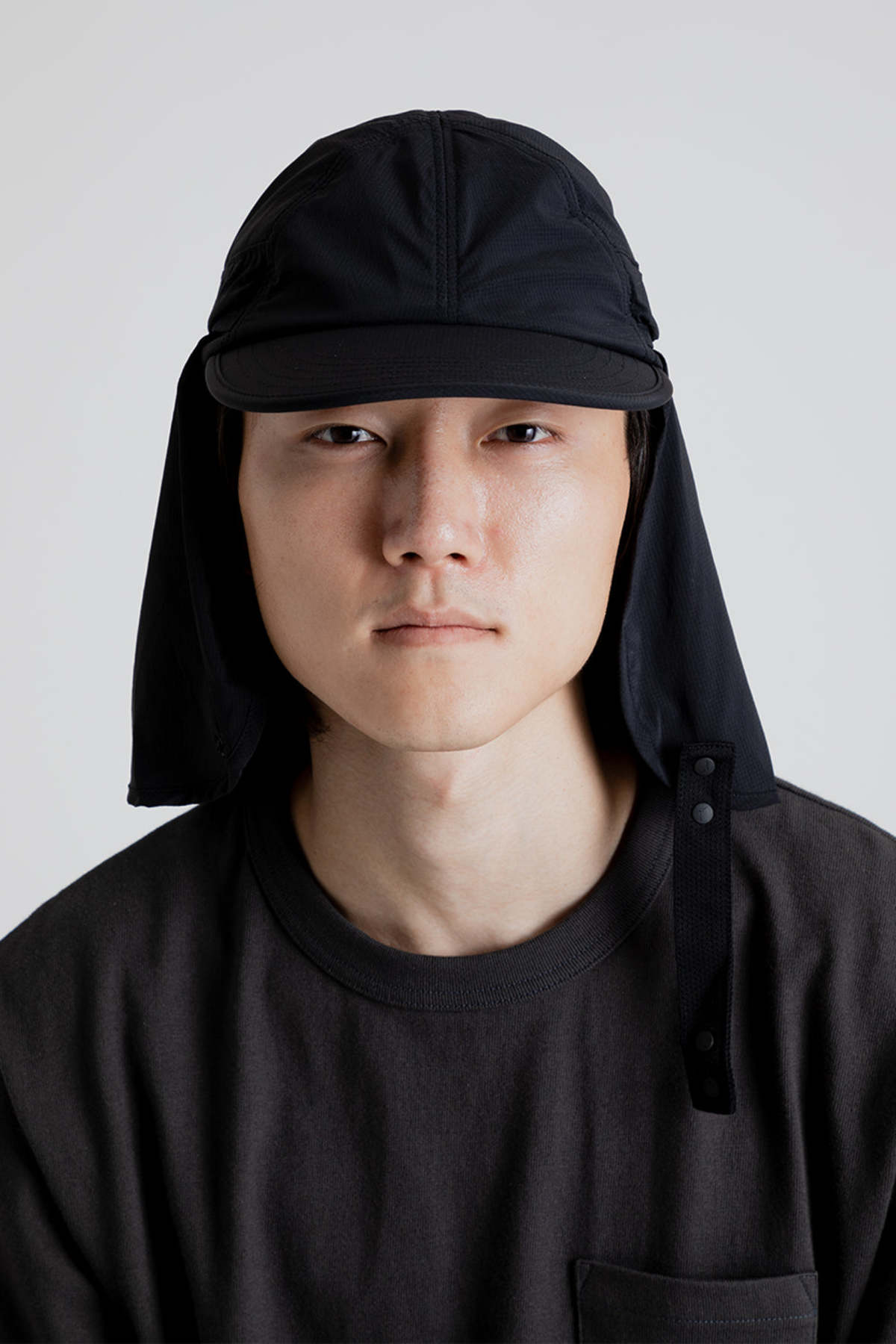 CAYL Stretch Nylon Sunvisor Cap - Black | Garmentory