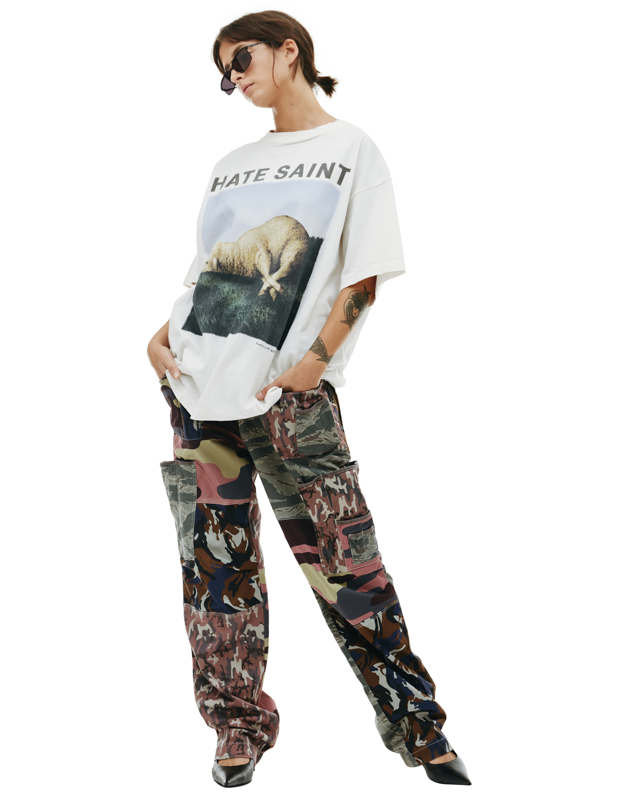 Saint Michael Hate saint printed t-shirt | Garmentory