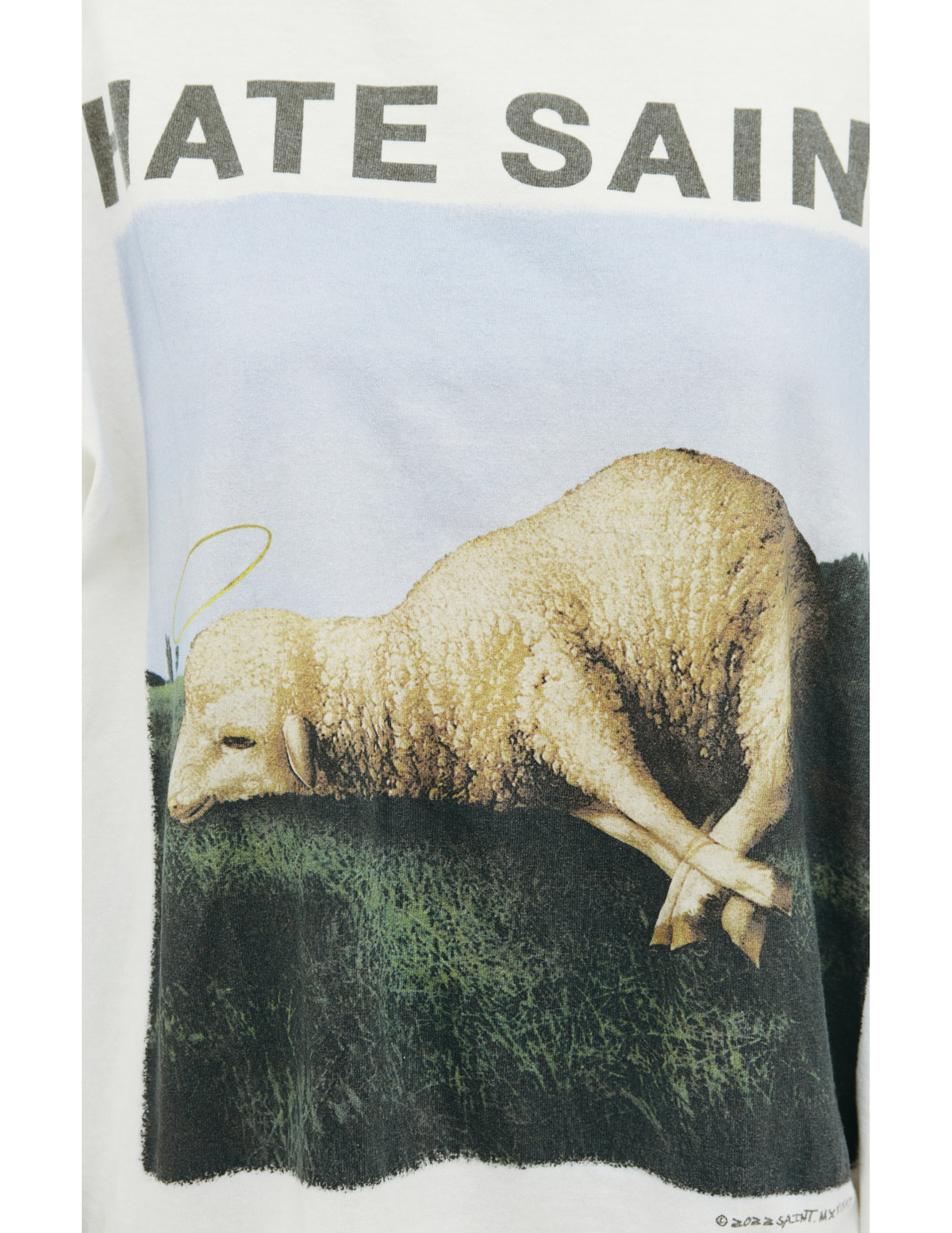 Saint Michael Hate saint printed t-shirt | Garmentory