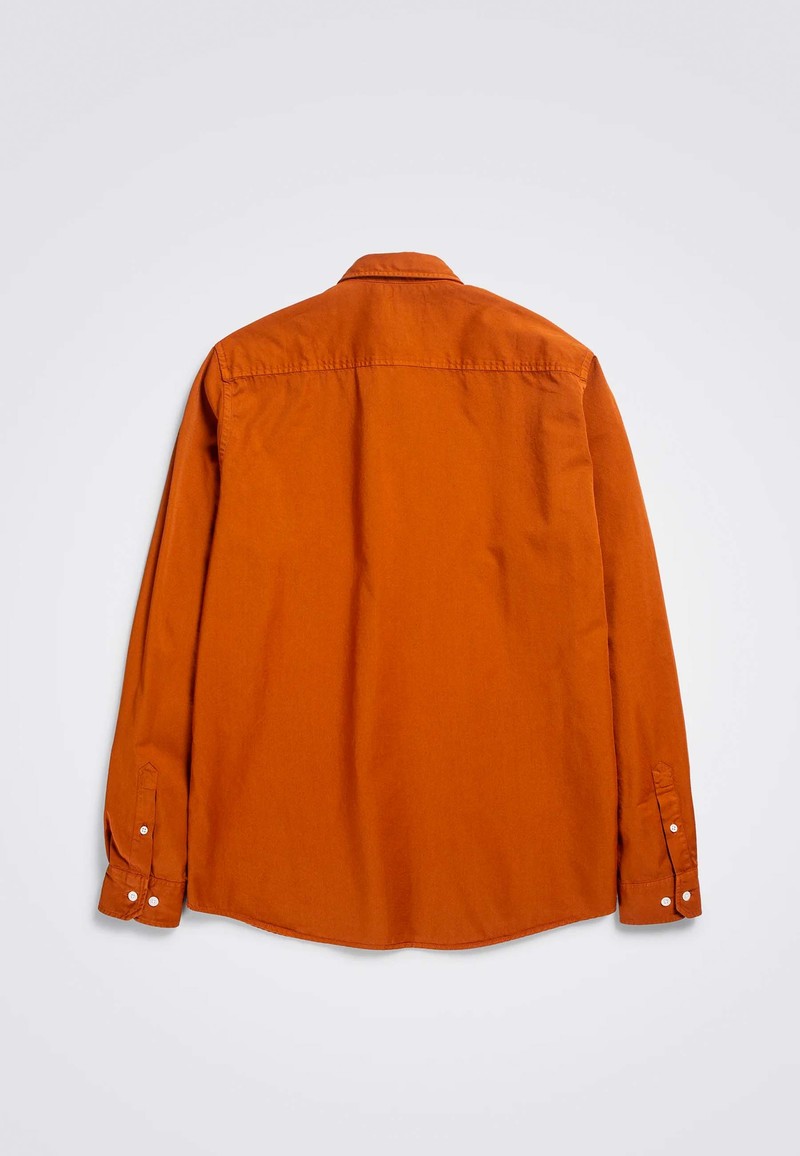 Norse Projects Anton Light Twill Shirt - Burnt Orange