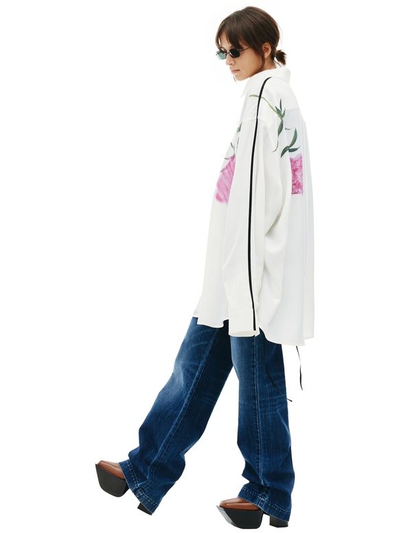 トップス kwaidan editions shirt Peter do Kwaidan Editions Zipped Shirt in Yellow | LN-CC