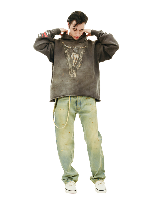 Saint Michael VLONE x Saint Michael printed hoodie | Garmentory