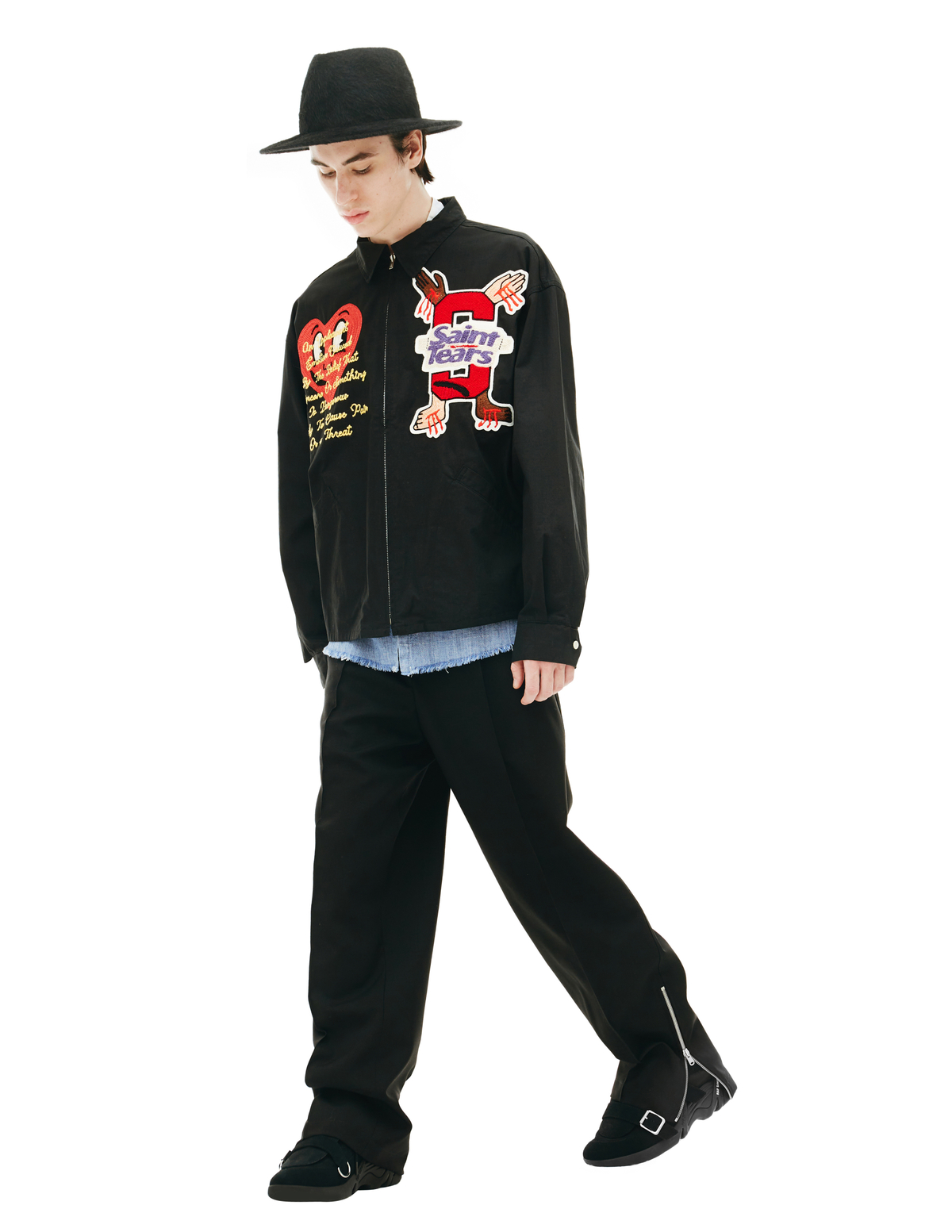 Saint Michael Denim Tears x Saint Michael  embroidered Jacket - Image 3 of 5