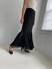 Vintage Cache' silk mermaid skirt - Black - Thumbnail 2