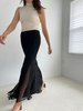 Vintage Cache' silk mermaid skirt - Black - Thumbnail 3
